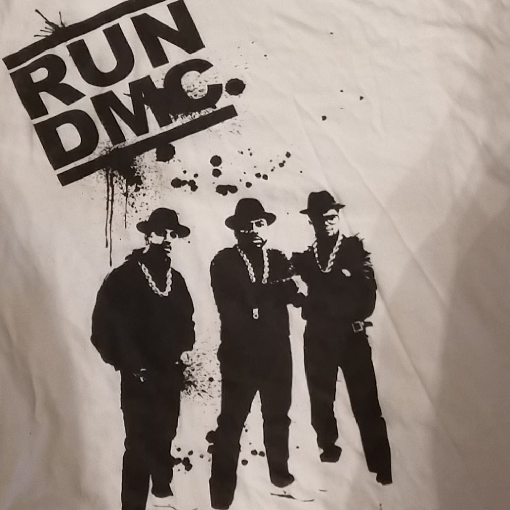 Men's Large RUN DMC t-shirt mint - Picture 2 of 3